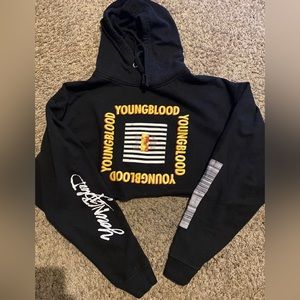 5-Seconds-of-Summer “Youngblood” Hoodie cropped women’s Sz XL 2020 Song NEW